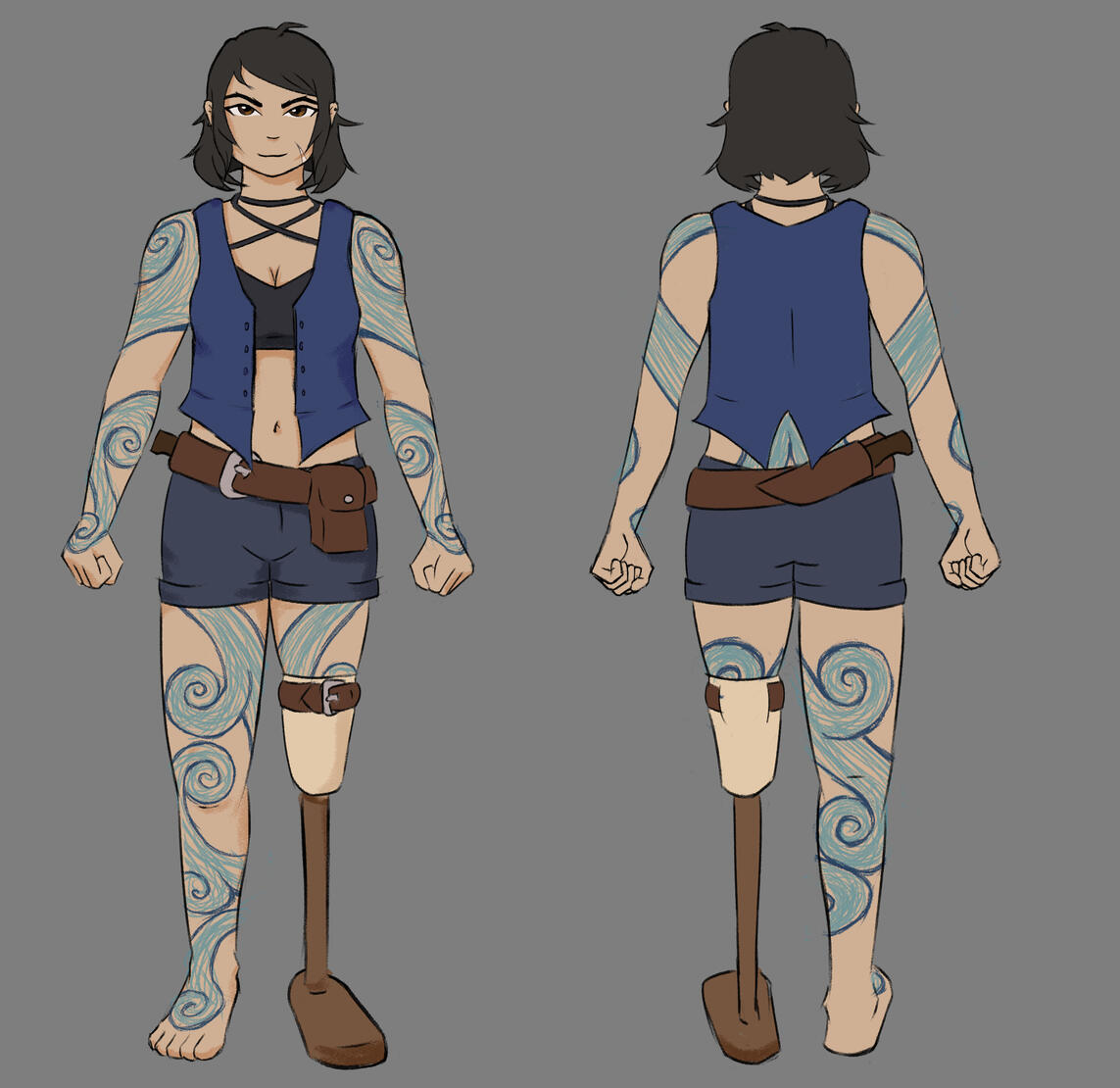 Character sheet for an original character - SÃau