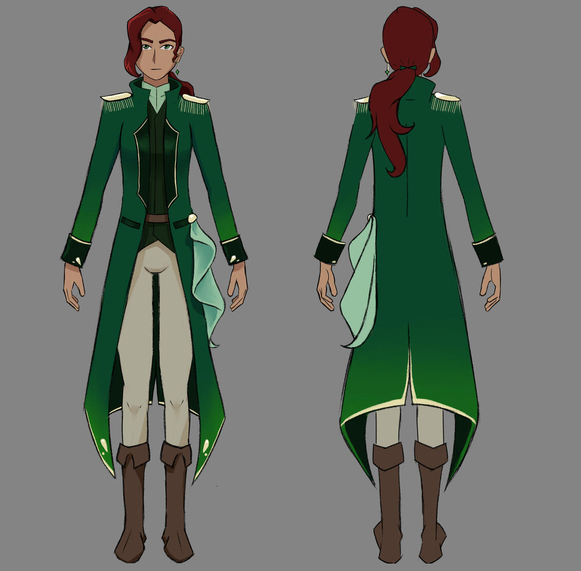 Character sheet for an original character - Rihan