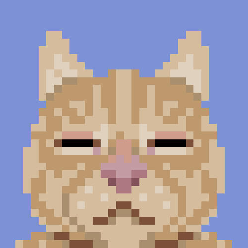 Pixel art of a friend's cat
